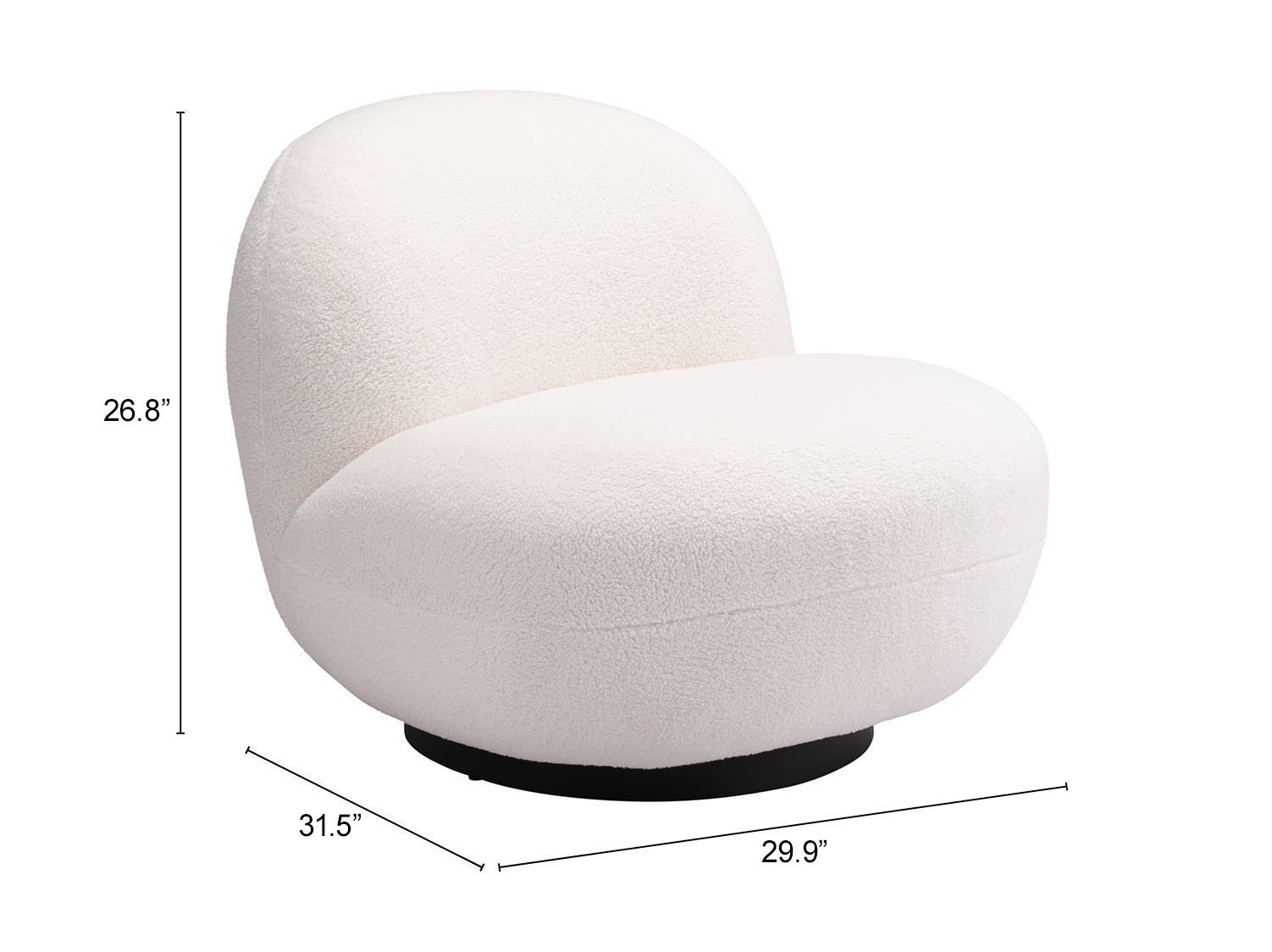 Myanmar Accent Chair Cream - Image 11