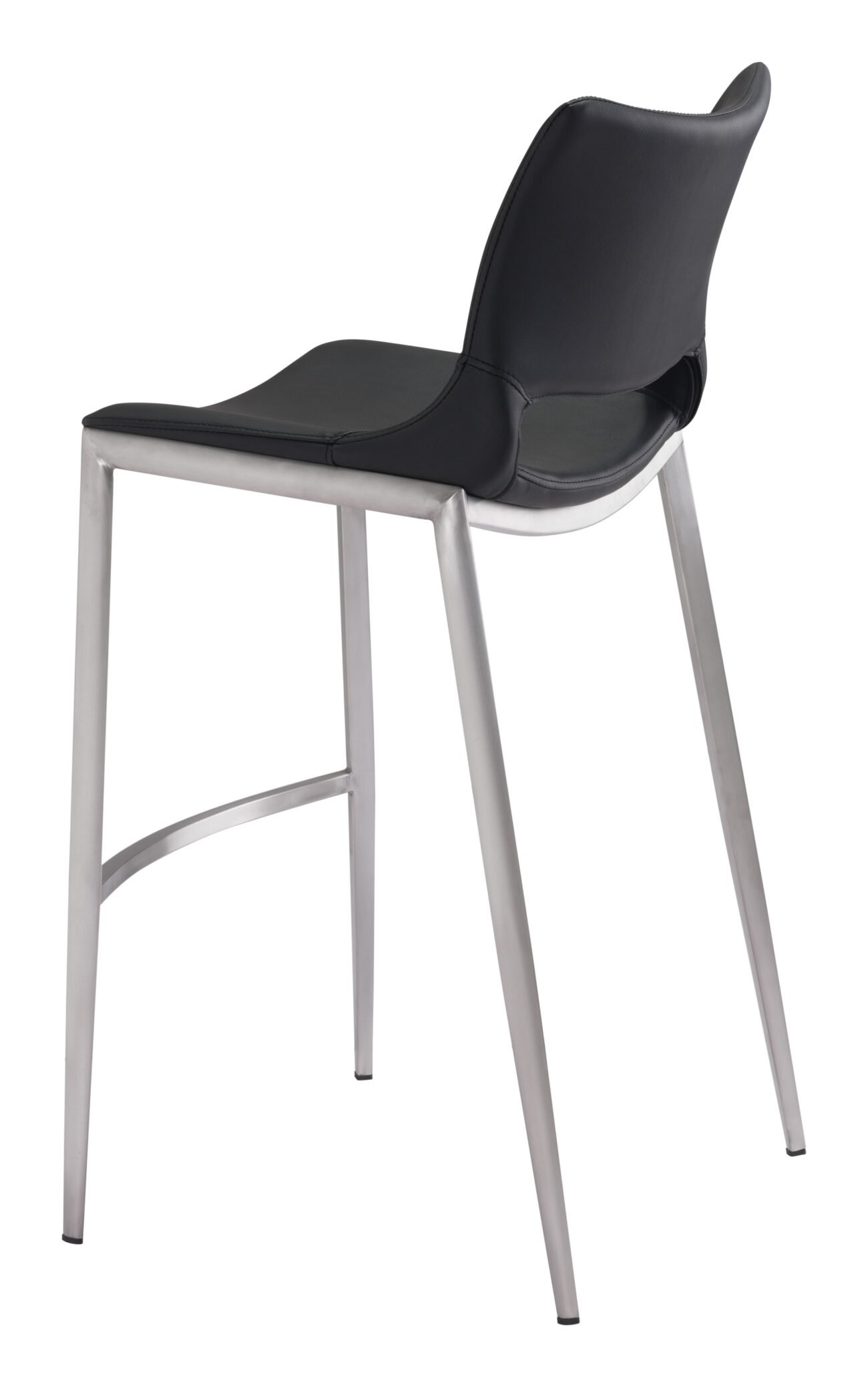 Ace Barstool (Set of 2) Black & Silver - Image 7