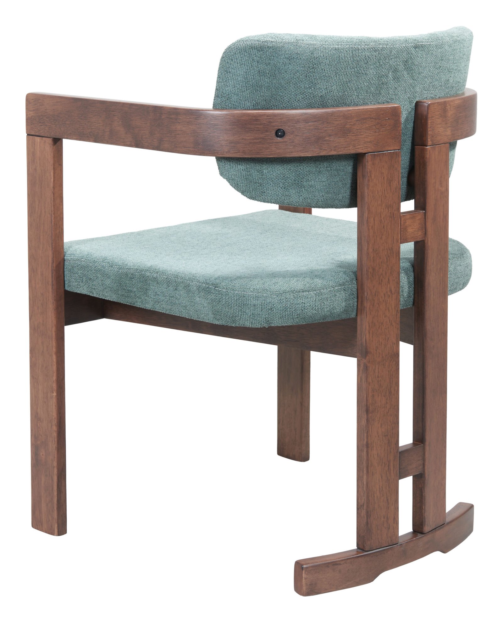 Poly Dining Chair Moss Gray & Walnut - Image 5