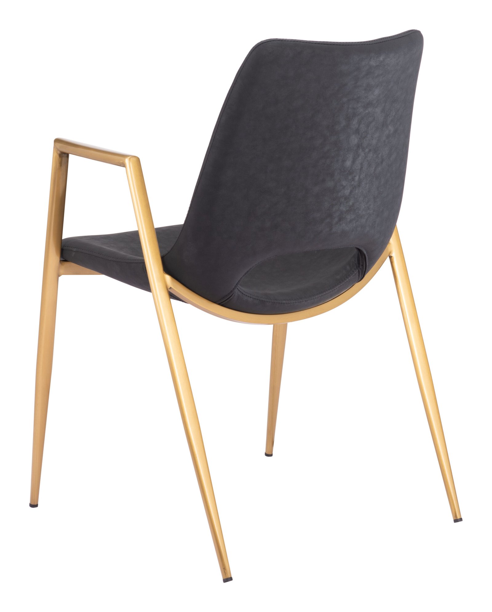 Desi Dining Chair (Set of 2) Black & Gold - Image 7