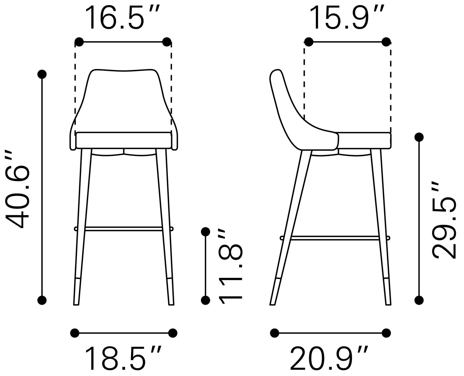 Piccolo Barstool Pink - Image 8