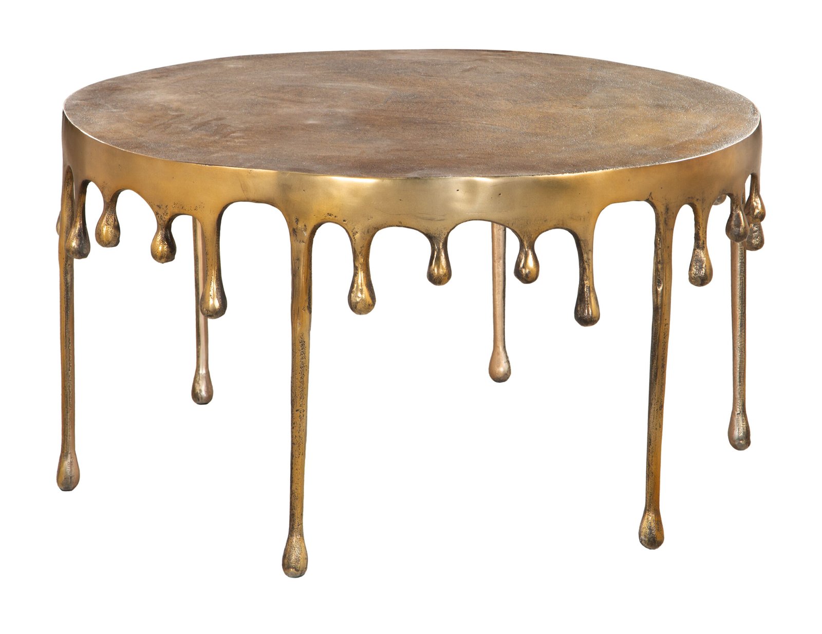 Drip Coffee Table Antique Brass - Image 2