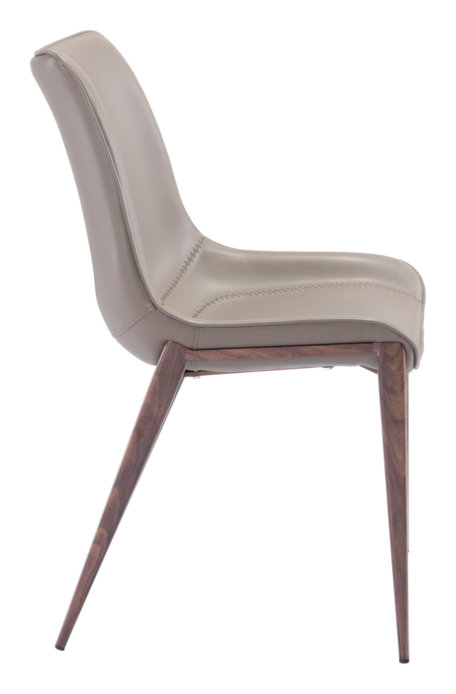 Magnus Dining Chair (Set of 2) Brown & Walnut - Image 5