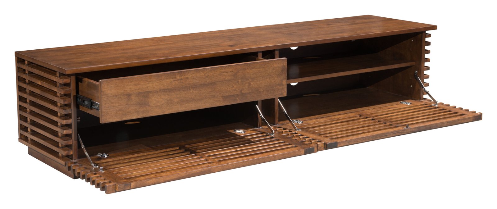 Linea Wide Entertainment Stand Walnut - Image 6