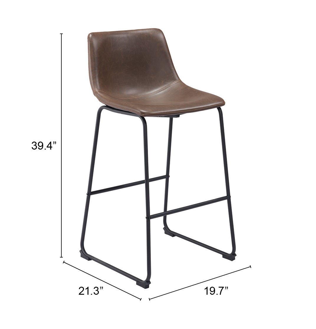 Smart Barstool (Set of 2) Vintage Espresso - Image 11