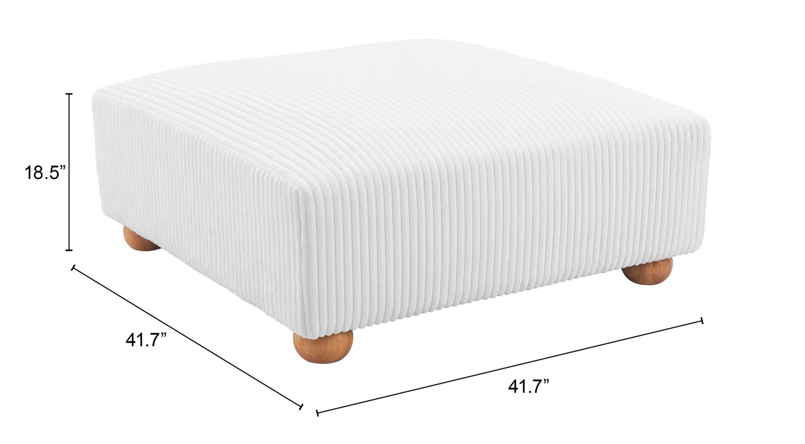 Tayte Ottoman White - Image 13