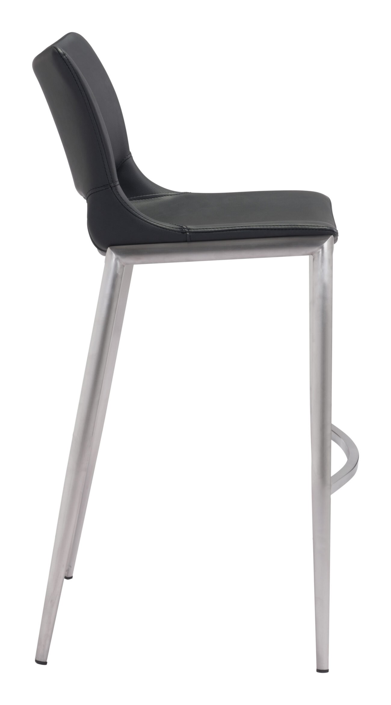Ace Barstool (Set of 2) Black & Silver - Image 4