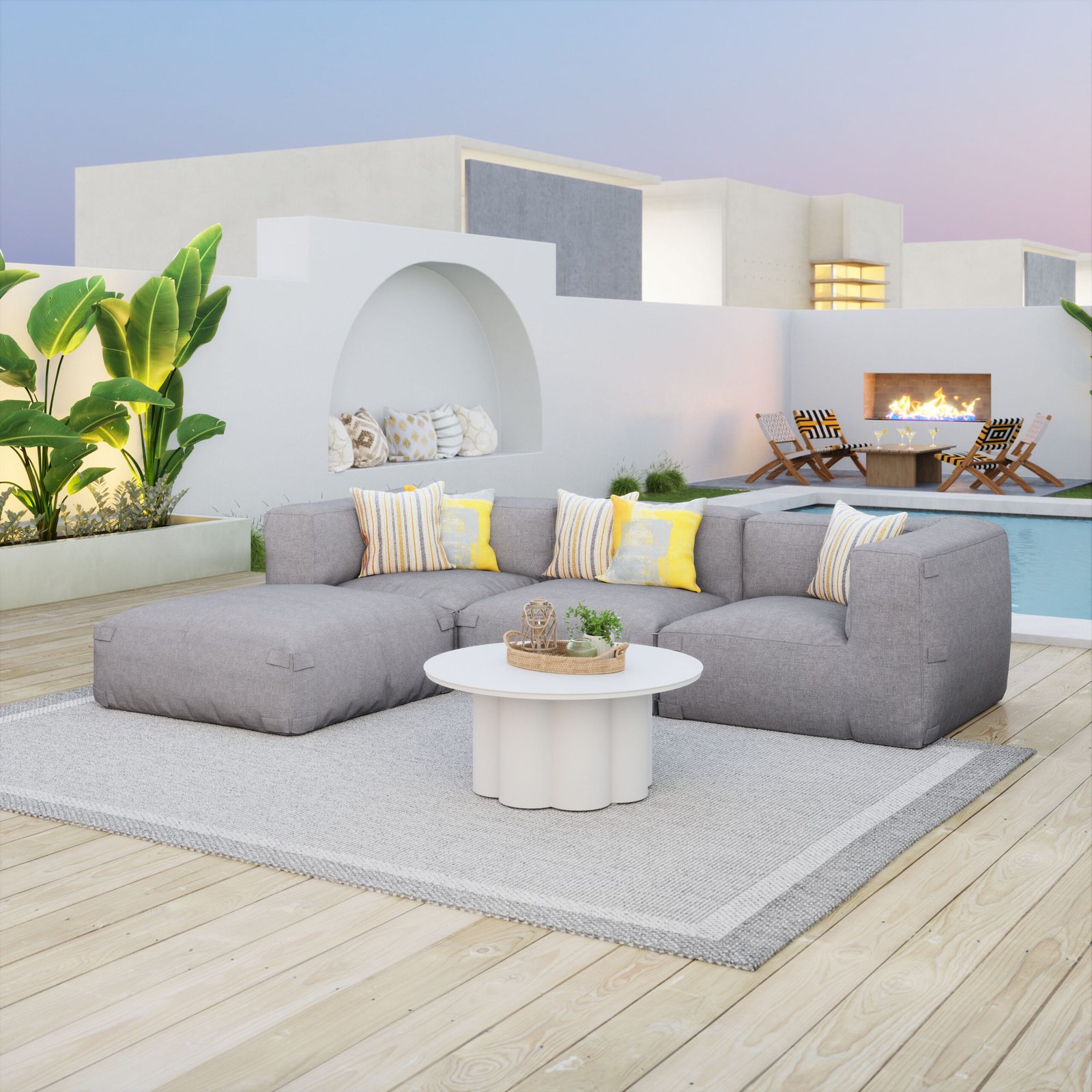 Palmier Coffee Table White - Image 2