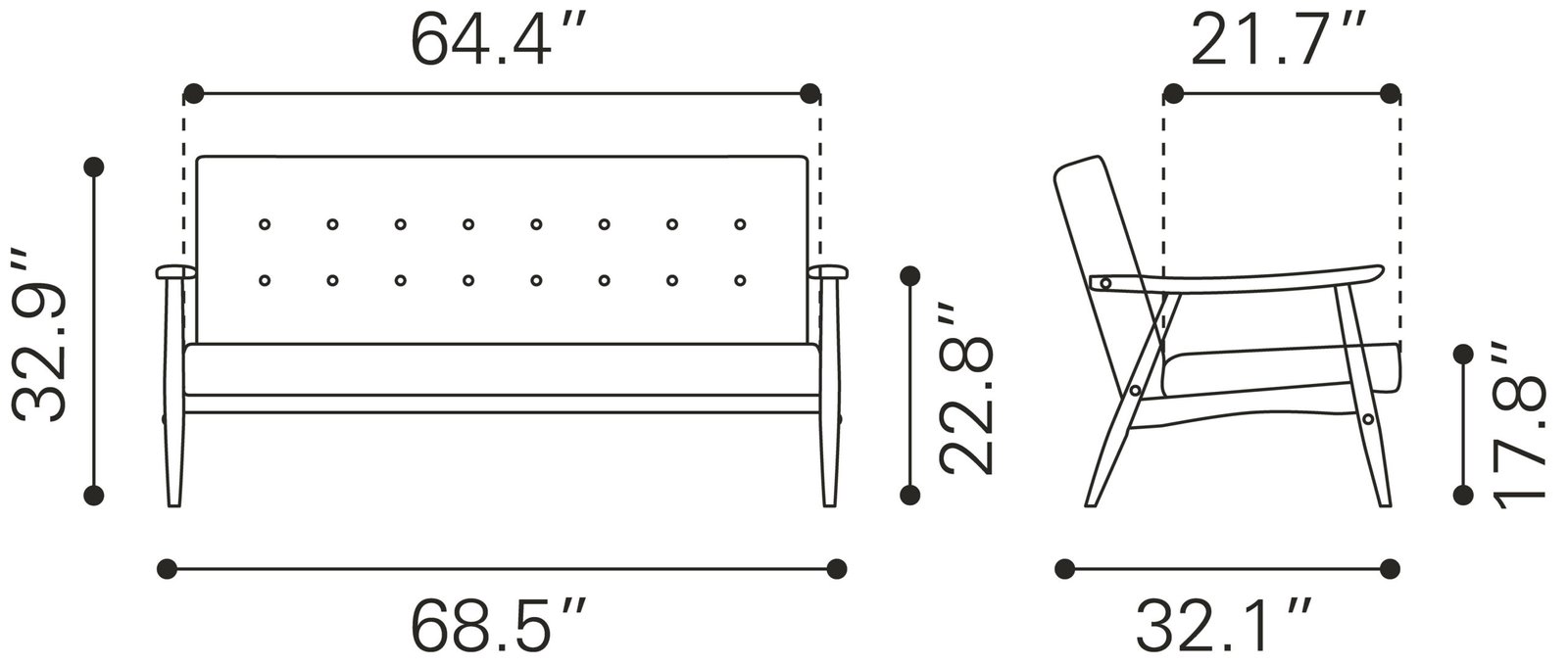 Rocky Sofa Putty - Image 10