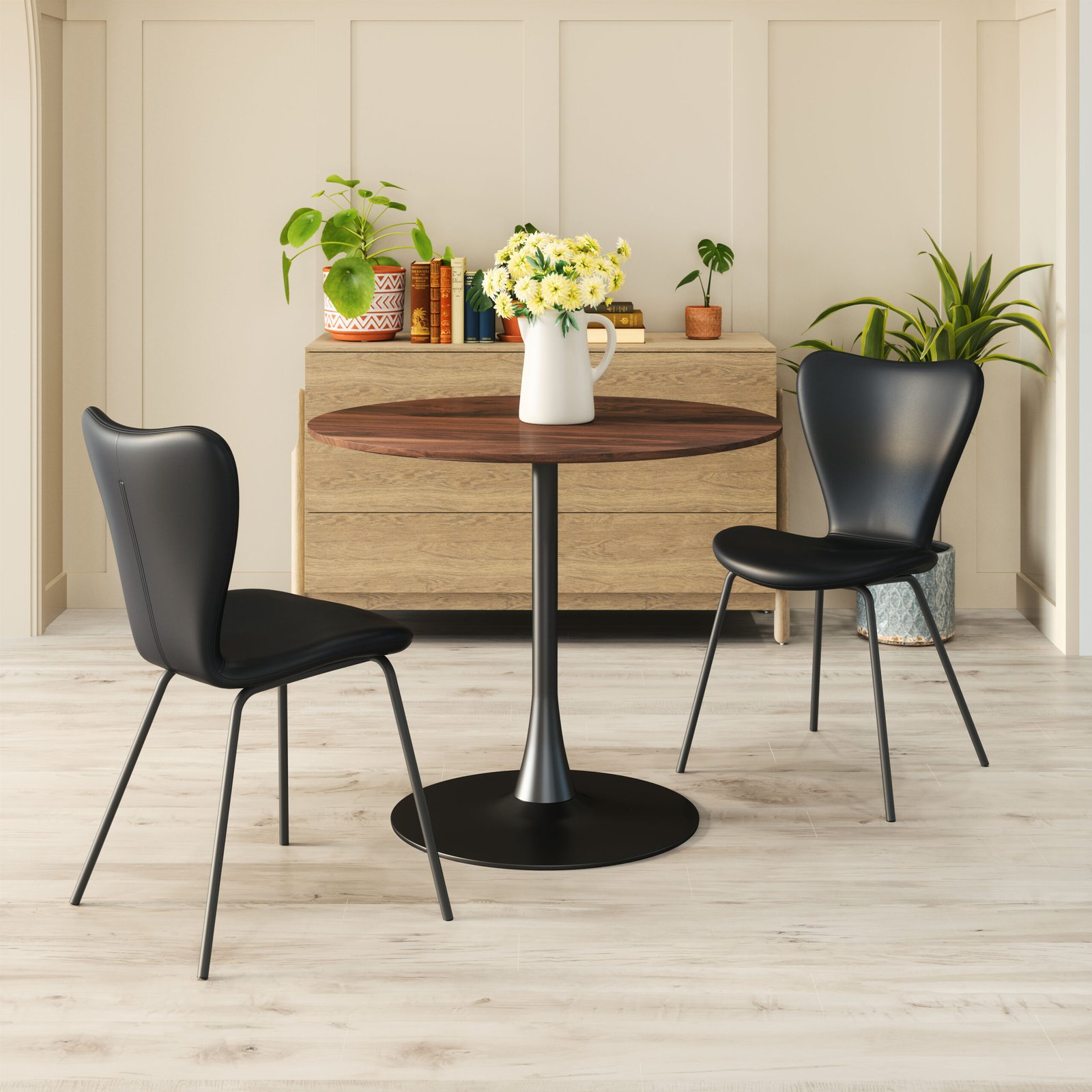 Opus Dining Table Brown & Black - Image 3