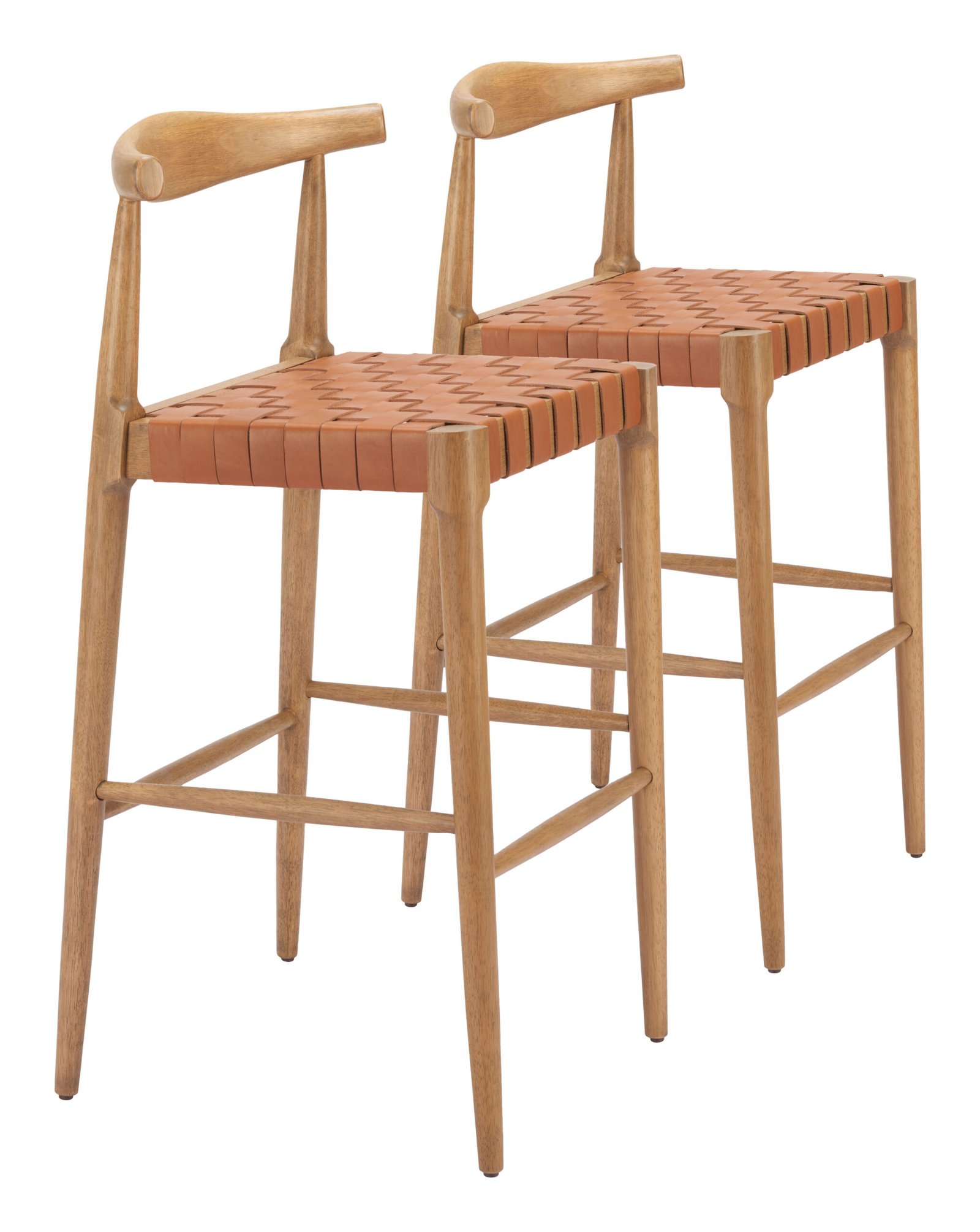 Bandani Barstool (Set of 2) Tan - Image 9