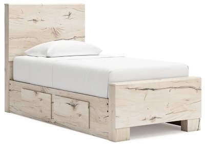 Lawroy Twin Panel Bed with Storage and Nightstand - Image 3