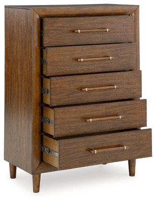Lyncott King Upholstered Bed, Chest and Nightstand - Image 4