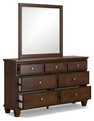 Danabrin Queen Panel Bed, Dresser, Mirror and Nightstand - Image 4