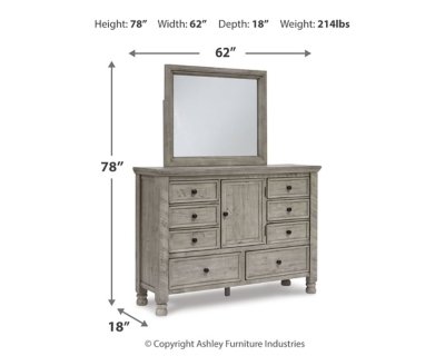 Harrastone Queen Panel Bed, Dresser and Mirror - Image 7