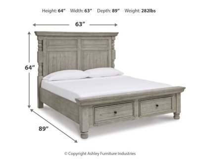 Harrastone Queen Panel Bed, Dresser and Mirror - Image 8
