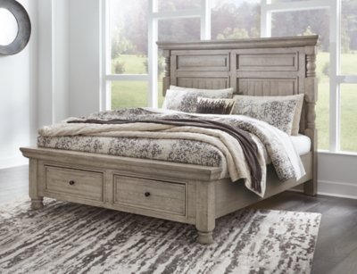 Harrastone Queen Panel Bed, Dresser and Mirror - Image 10