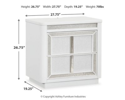 Chalanna Queen Panel Storage Bed and Nightstand - Image 9