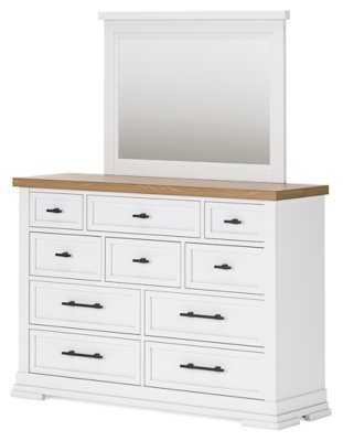 Ashbryn Queen Panel Storage Bed, Dresser, Mirror and 2 Nightstands - Image 8