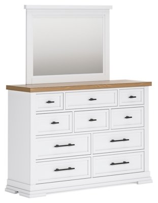 Ashbryn Queen Panel Storage Bed, Dresser, Mirror and 2 Nightstands - Image 3