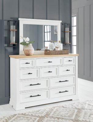 Ashbryn Queen Panel Storage Bed, Dresser, Mirror and 2 Nightstands - Image 24