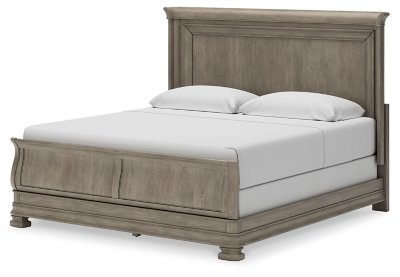 Lexorne California King Sleigh Bed, Dresser and Mirror - Image 9