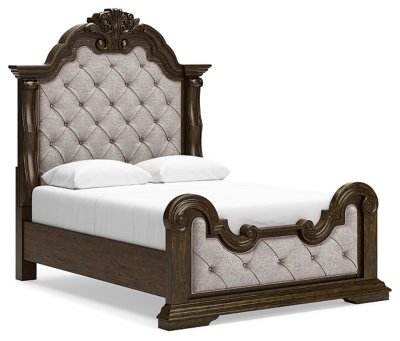 Maylee Queen Upholstered Bed, Dresser, Chest and Nightstand - Image 13
