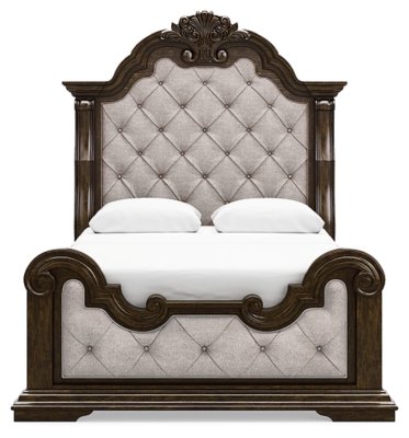 Maylee Queen Upholstered Bed, Dresser, Chest and Nightstand - Image 12