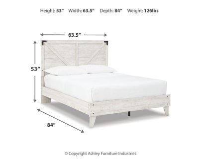 Shawburn Queen Crossbuck Panel Platform Bed - Image 5