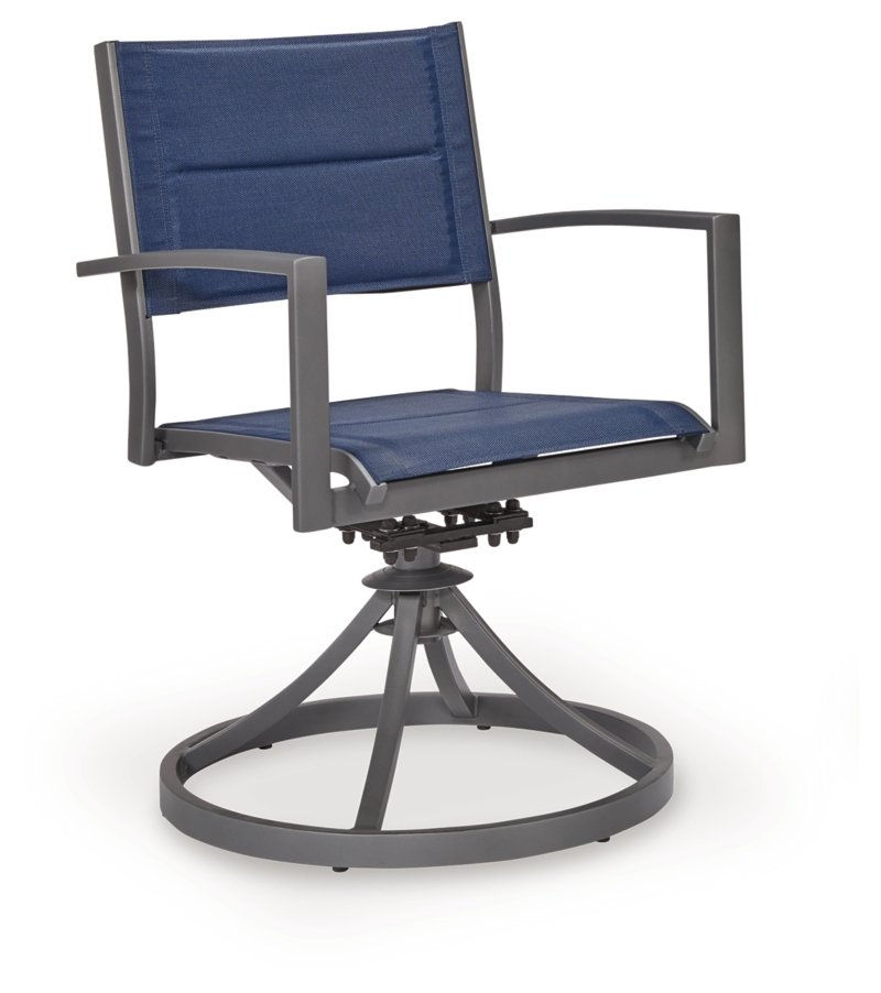 Point Bonita Outdoor Sling Swivel Chair (Set of 2) - Image 4