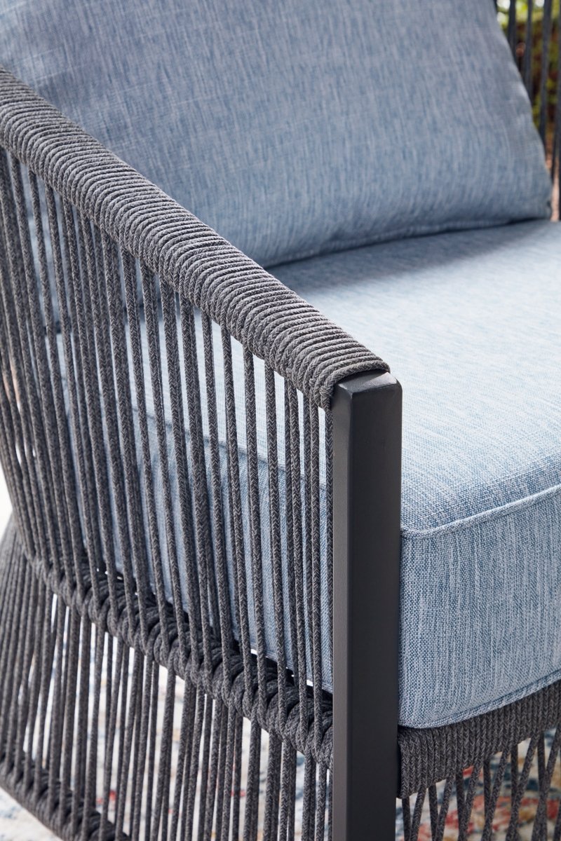 Bodega Island Outdoor Love/Chairs/Table Set (Set of 4) - Image 7