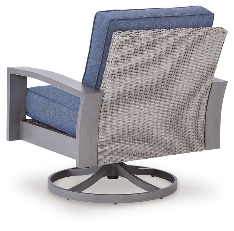 Dillon Beach Outdoor Swivel Lounge Chair with Cushion - Image 5