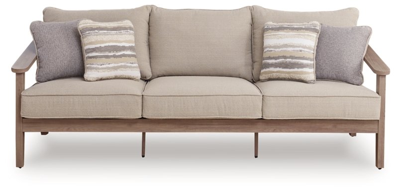 Francis Beach Outdoor Sofa with Cushion - Image 4