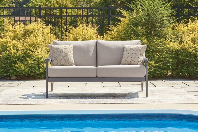 North Island Outdoor Loveseat with Cushion - Image 3