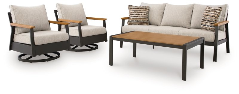 Carlsbad Beach Outdoor Sofa/Chairs/Table (Set of 4) - Image 4