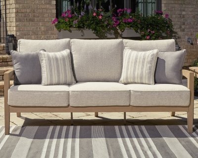 Hallow Creek Outdoor Sofa with Cushion - Image 3
