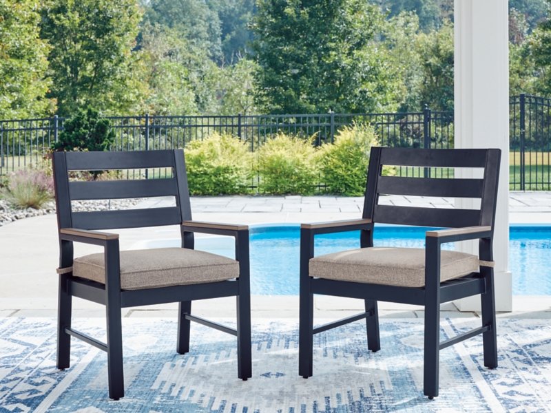 Mabry Shores Outdoor Arm Chair with Cushion (Set of 2) - Image 3