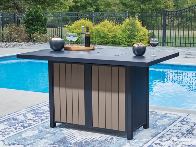 Mabry Shores Outdoor Bar Table with Fire Pit - Image 7