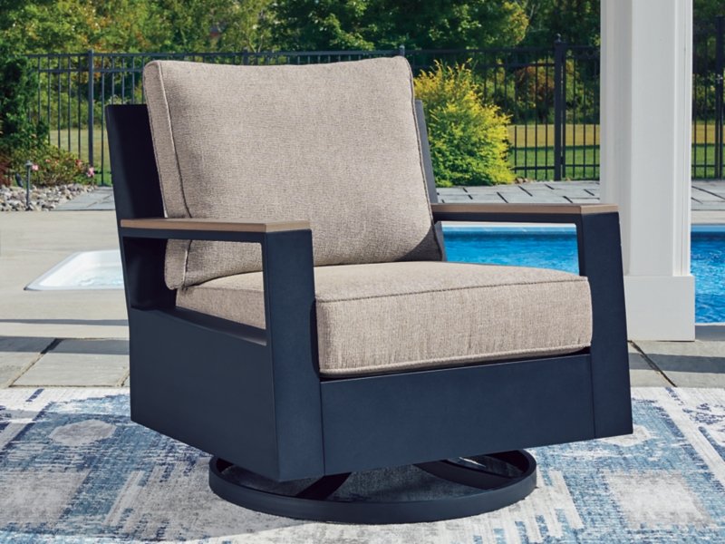 Mabry Shores Outdoor Swivel Glider Chair with Cushion - Image 3