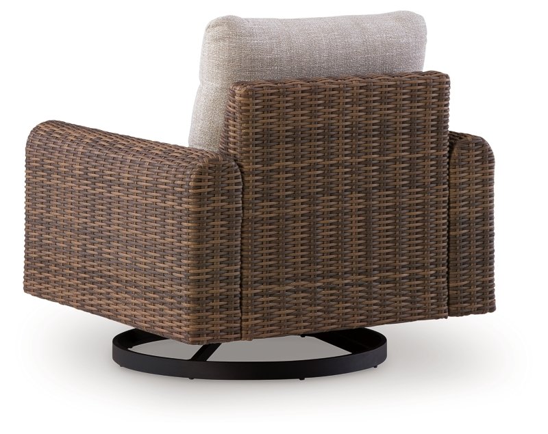 Angel Island Outdoor Swivel Lounge Chair with Cushion - Image 5