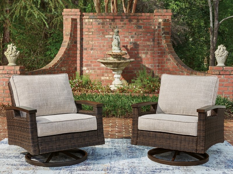 Drakes Beach Outdoor Swivel Lounge Chair (Set of 2) - Image 3