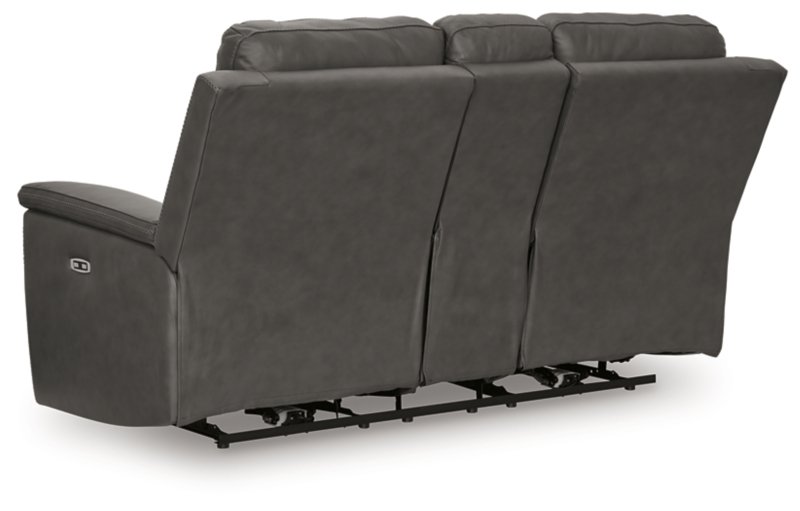 Burnley Power Reclining Loveseat with Console - Image 7