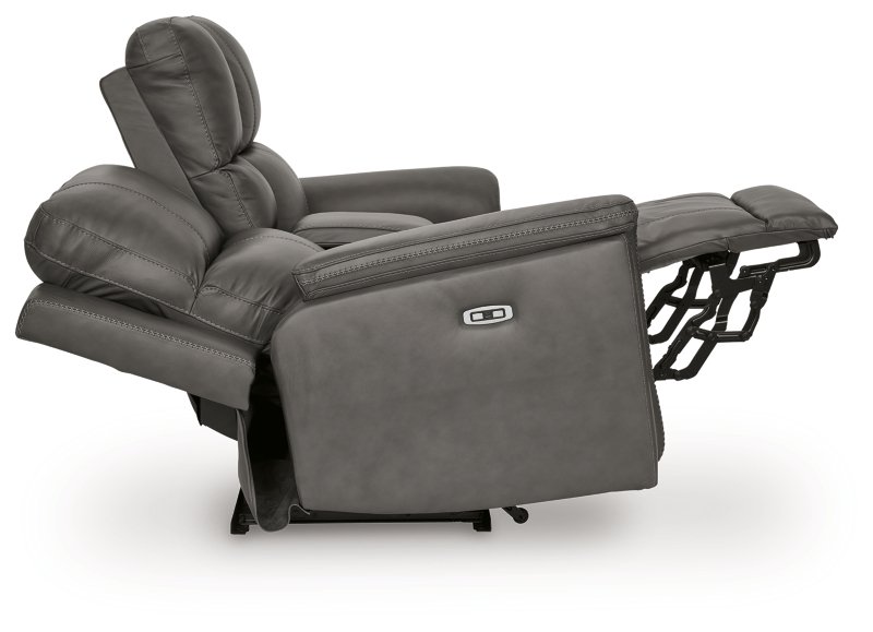 Burnley Power Reclining Loveseat with Console - Image 6