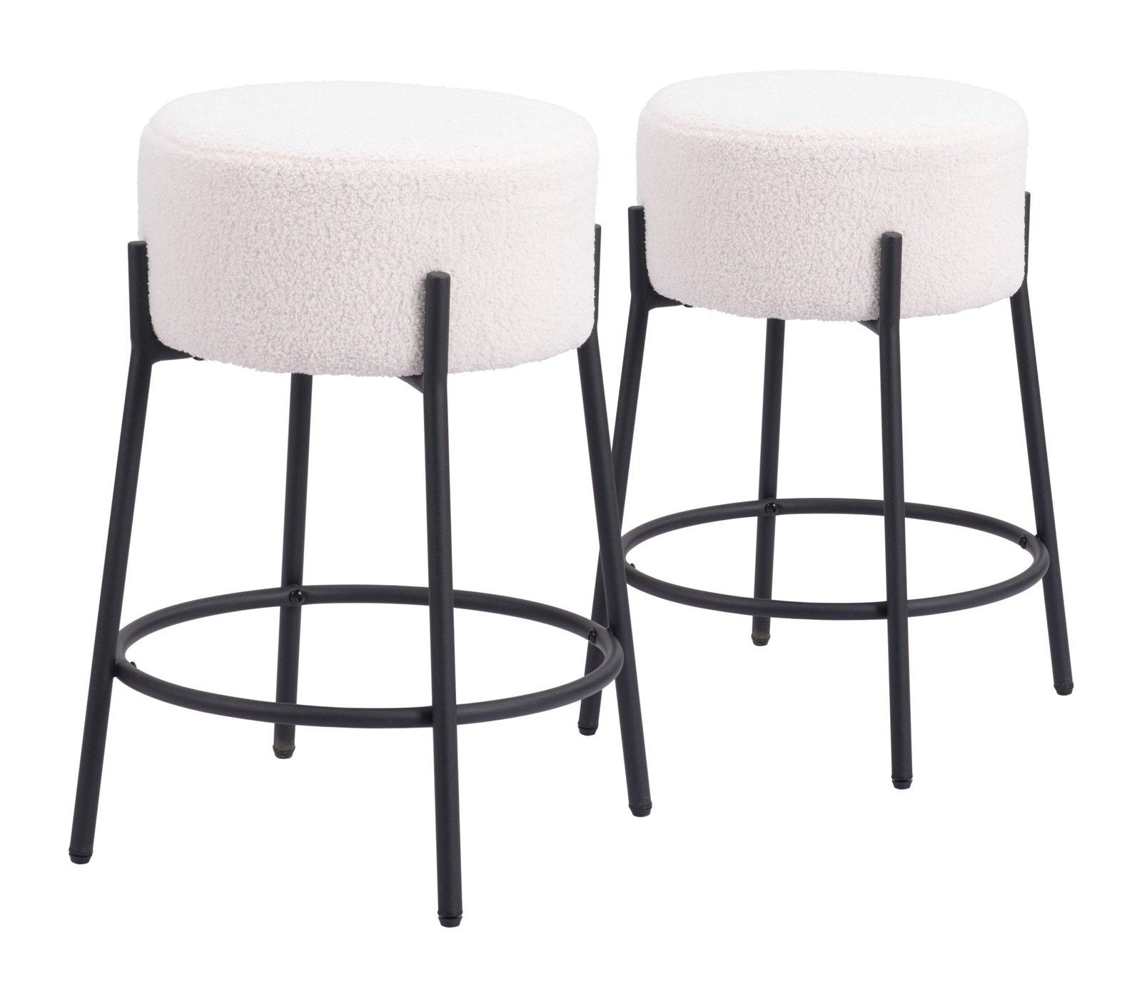 Blanche Counter Stool (Set of 2) Ivory - Image 8