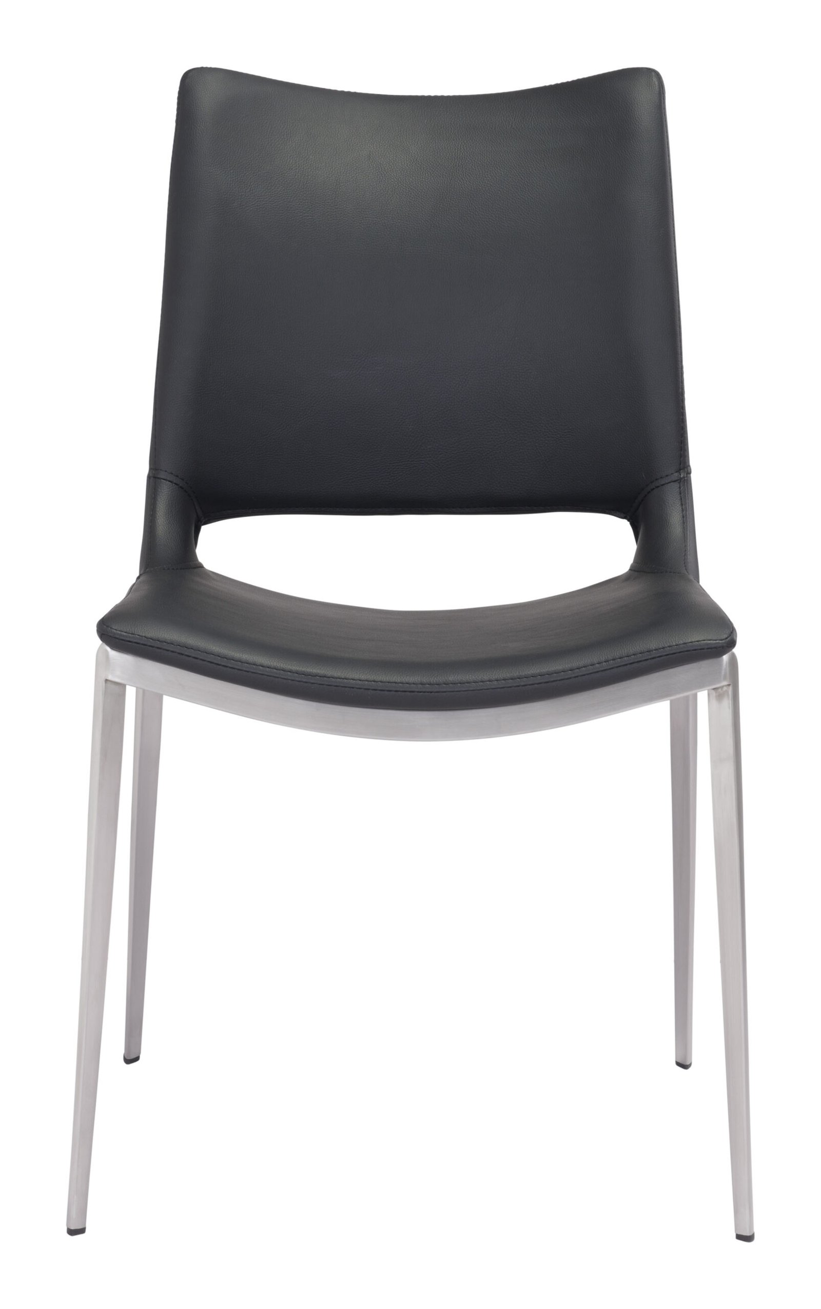 Ace Dining Chair (Set of 2) Black & Silver - Image 6