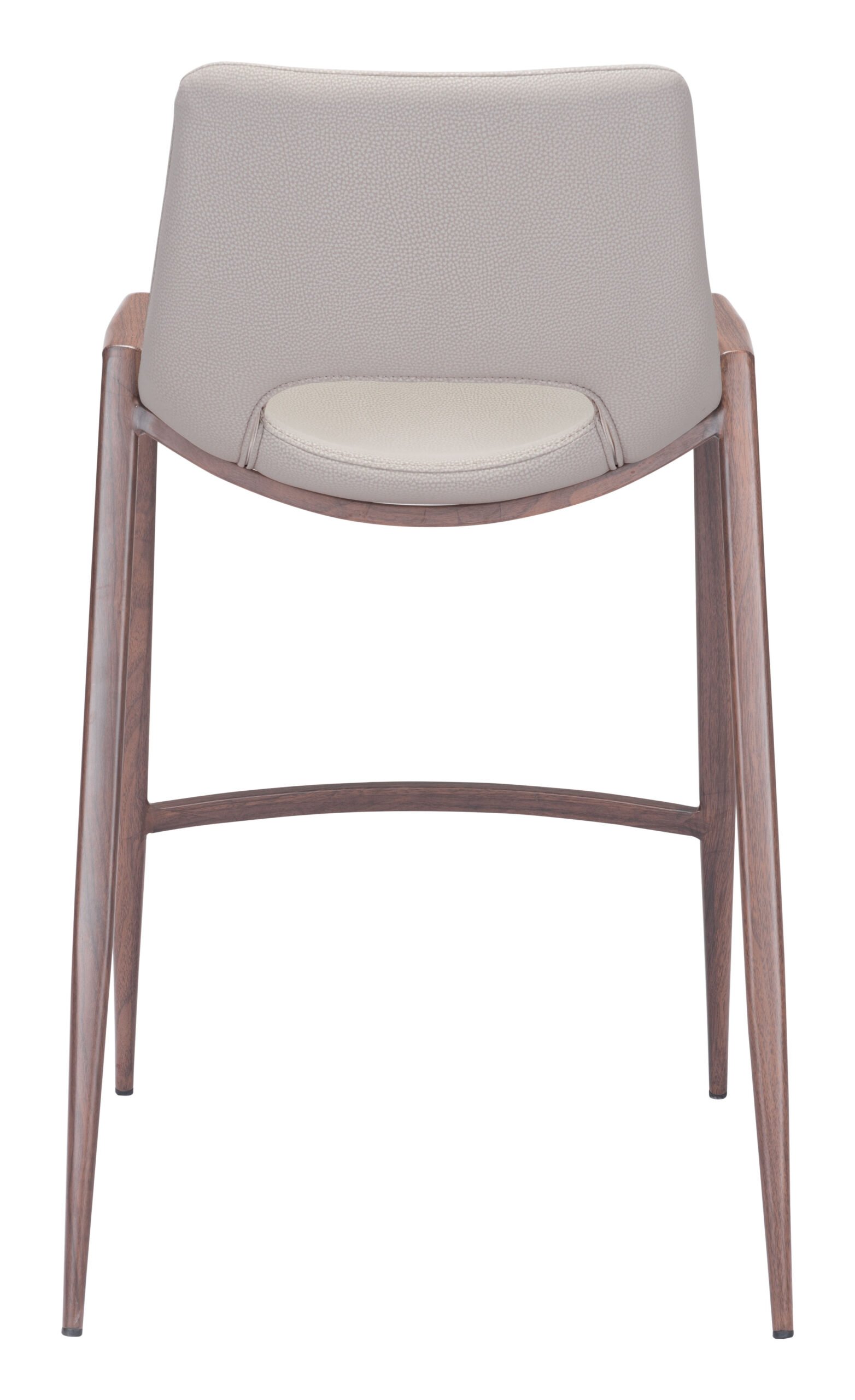 Desi Counter Stool (Set of 2) Beige & Walnut - Image 6