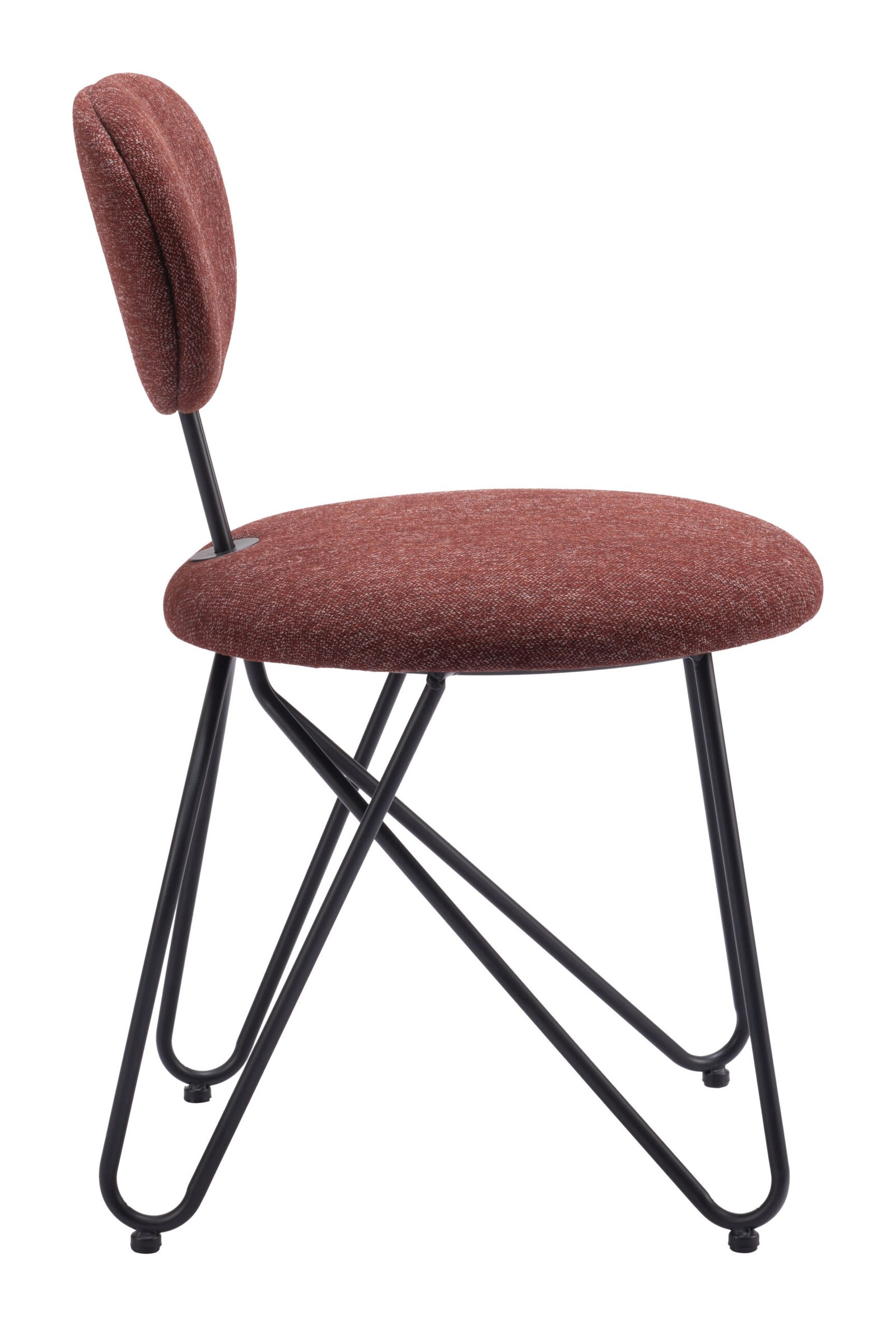 Novi Dining Chair (Set of 2) Maroon Brown - Image 2