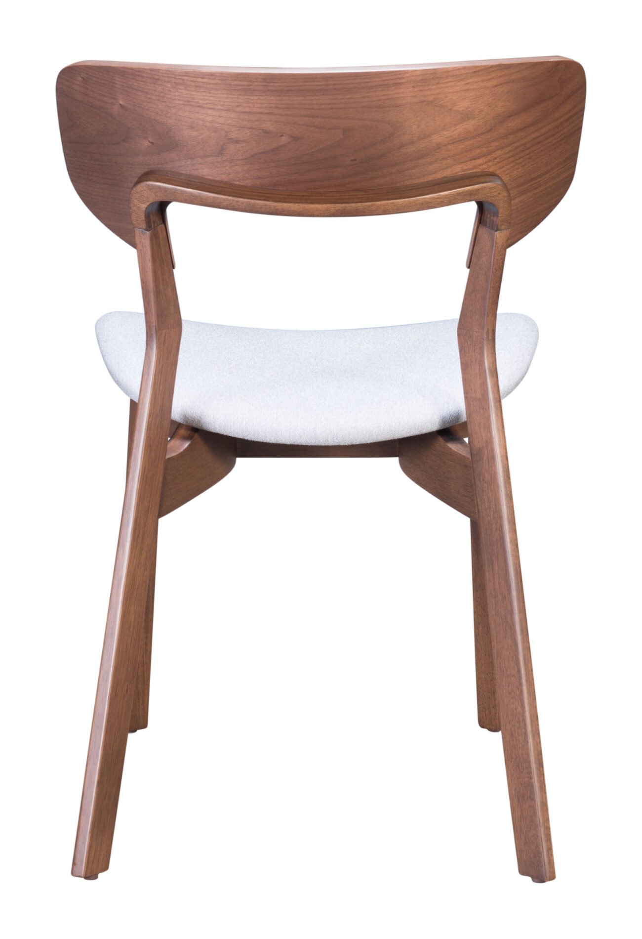 Russell Dining Chair (Set of 2) Walnut & Light Gray - Image 6
