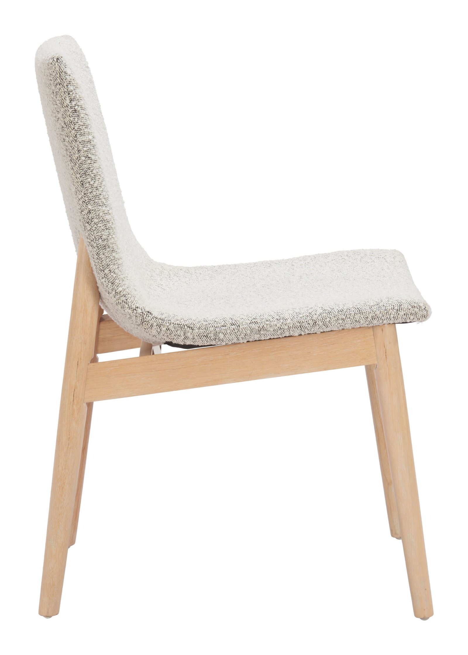 Raha Dining Chair (Set of 2) Gray & Whitewashed - Image 2