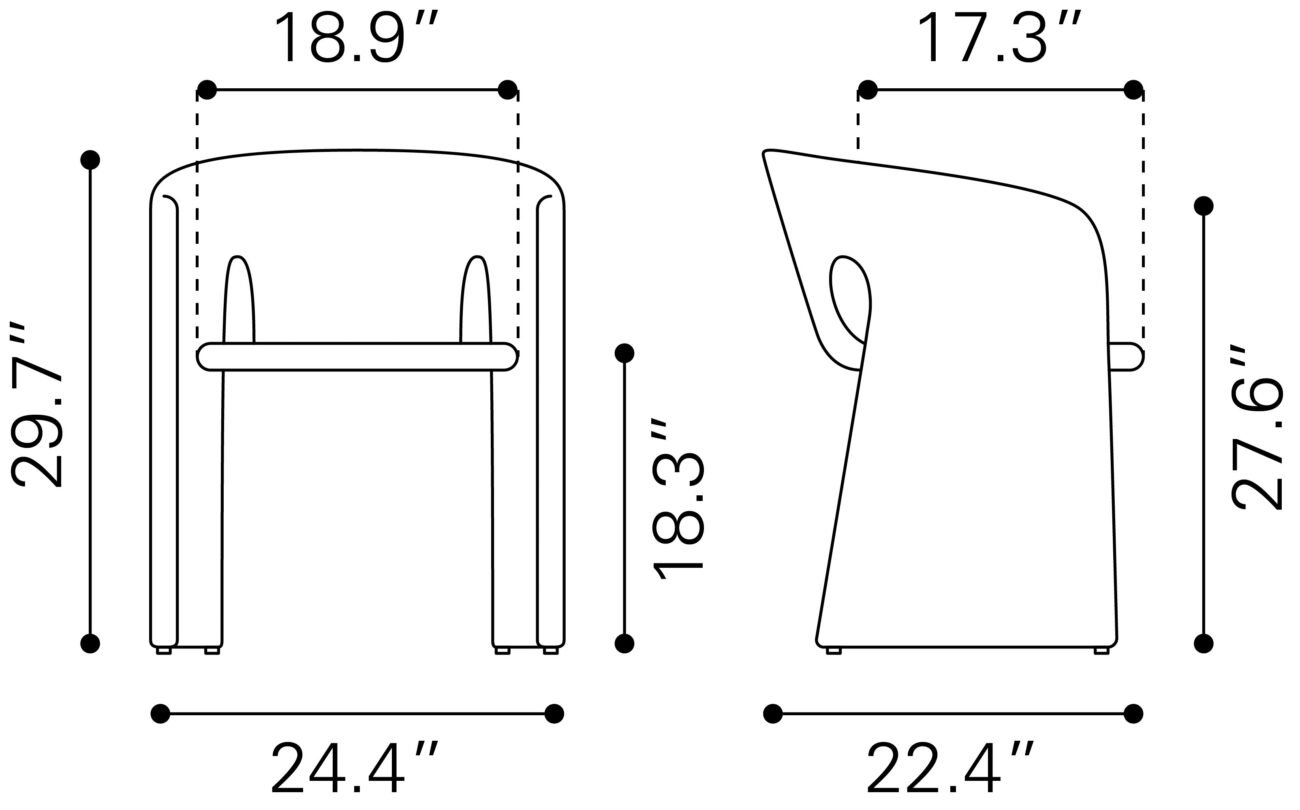 Rosyth Dining Chair Tan - Image 8